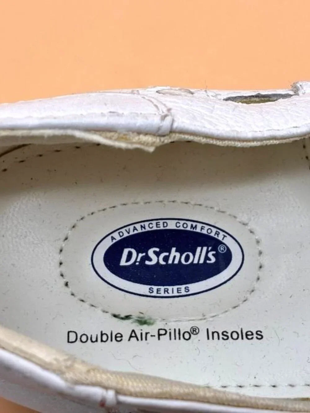 Dr. Scholls White Moccasin Loafer Pillow Cushion Insole Leather Shoe Women’s 7.5